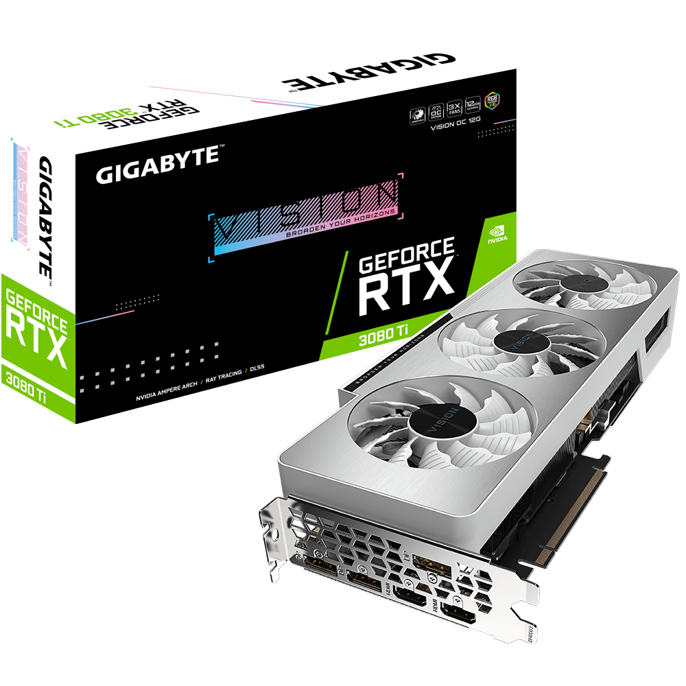 GEFORCE RTX 3080TI GIGABYTE VISION OC 12GB TRIPLE FAN RGB LHR_img