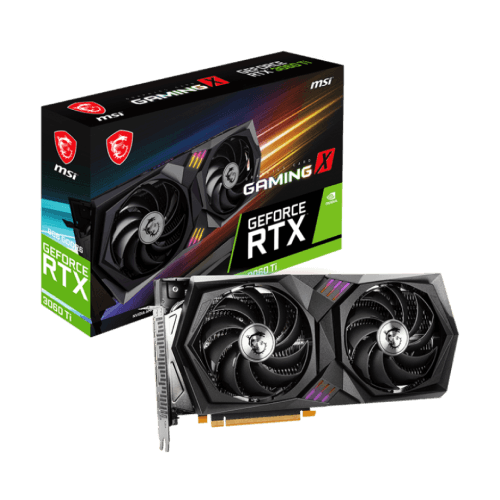 GEFORCE RTX 3060 TI MSI GAMING X BLACK 8GB GDDR6 DUAL FAN RGB LHR_img